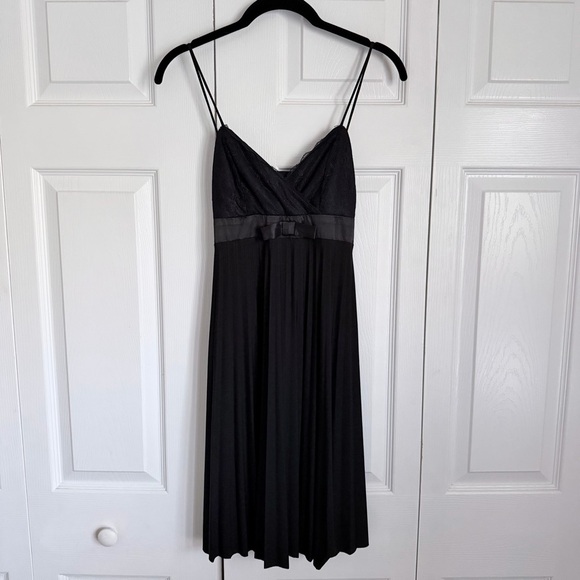 B Darlin Dresses & Skirts - B. Darlin Dress Juniors 7/8 Black Lace Pleated Fit & Flare Party Whimsigoth Prom